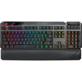 ASUS ROG Claymore II Wireless Modular (Full Size & TKL) Gaming Optical Mechanical Switch Keyboard (ROG RX RED) ,PBT , Up To 43 Hours Battery, Detachable Numpad, RGB Aura Sync, Media Controls | ROG Claymore II Gaming Keyboard |